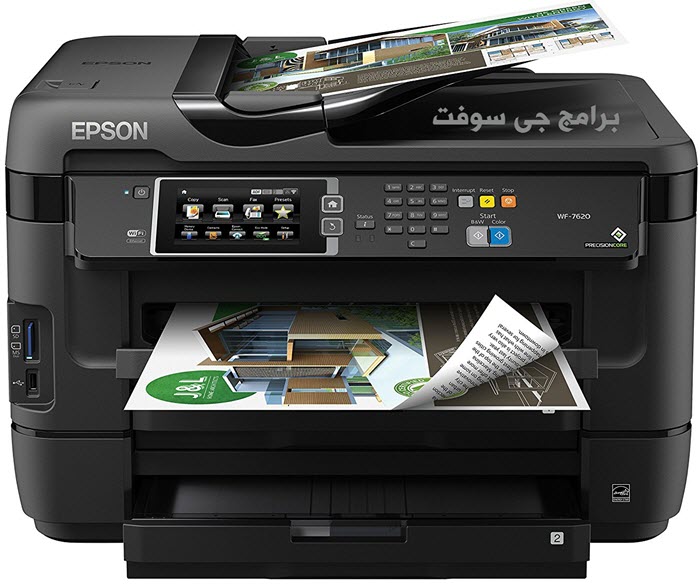  Epson WorkForce WF-7620 Wireless Color All-in-One Inkjet Printer with Scanner and Copier 