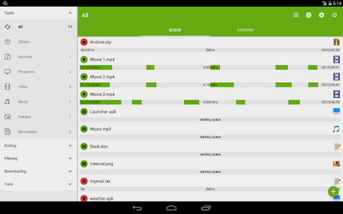 انترنت داونلود مانجر للاندرويد Advanced Download Manager For Android
