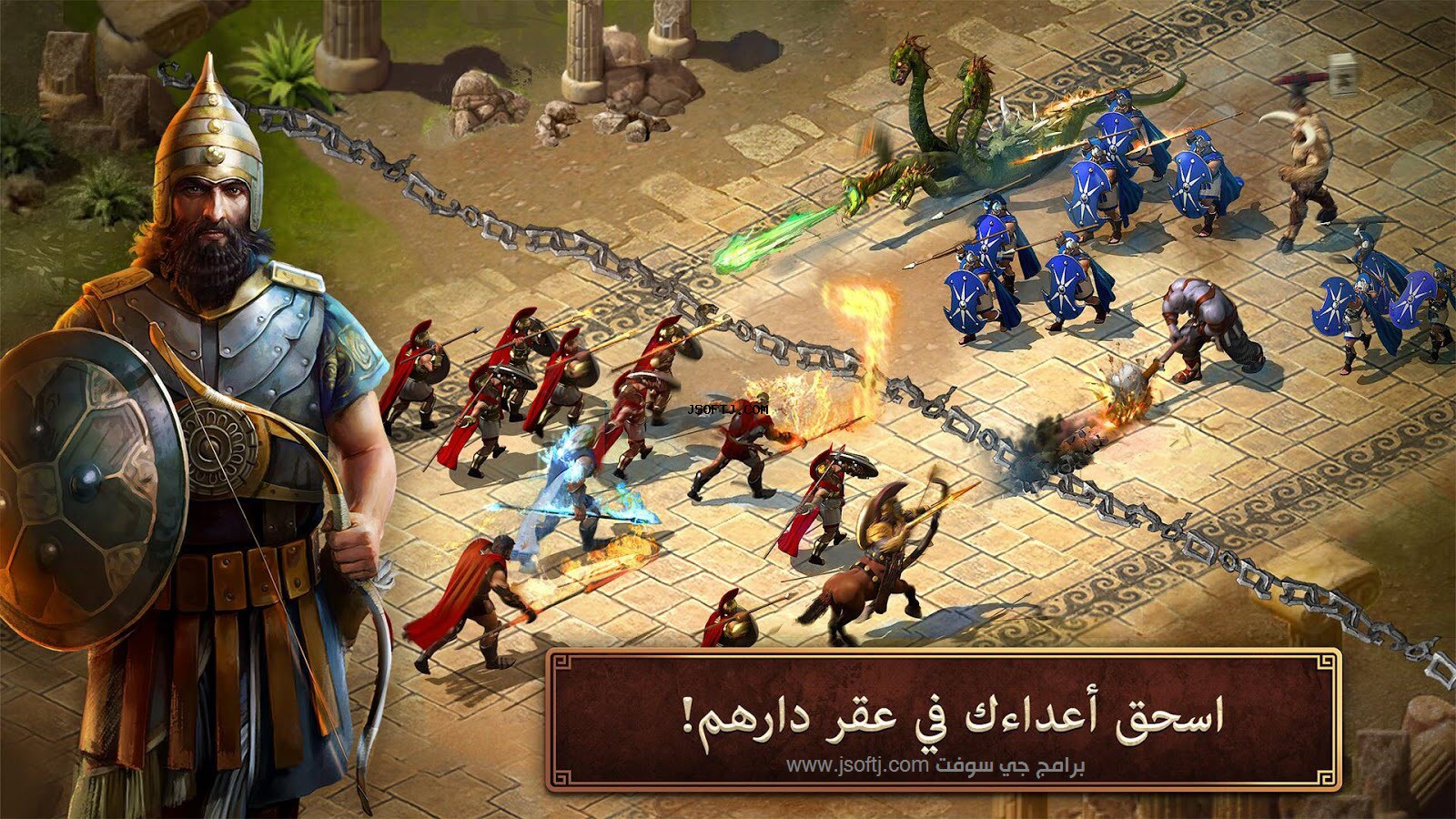 Age of Sparta APK للتحكم في القتال ضد الاعداء وسحفهم