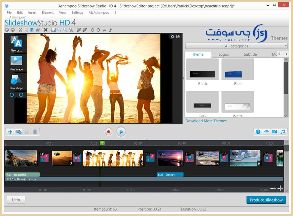 تنزيل برنامج Ashampoo Slideshow Studio HD