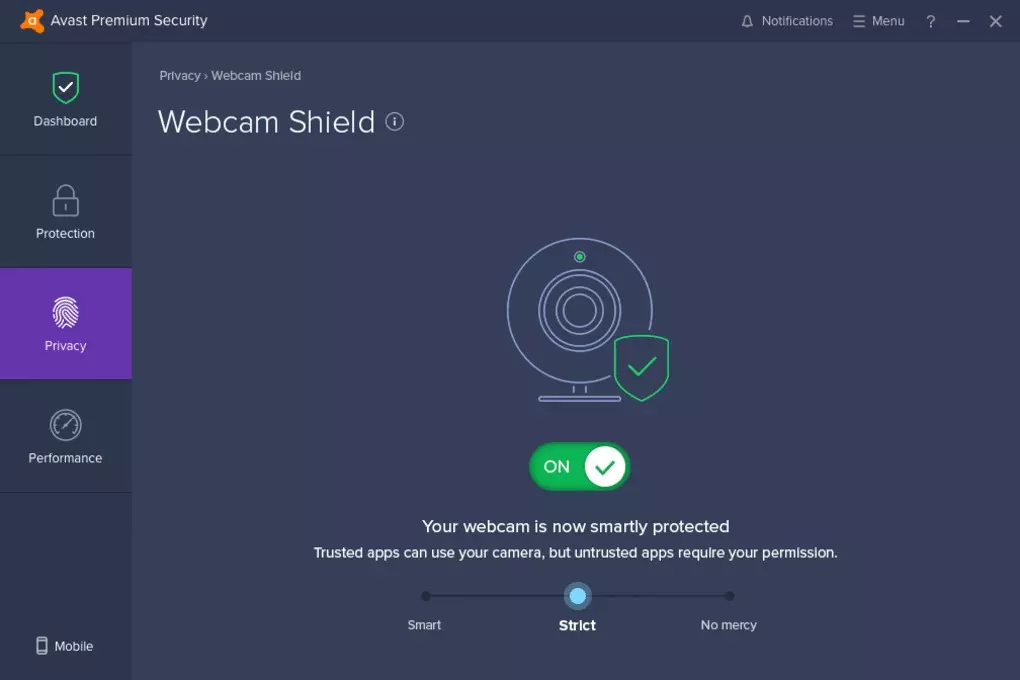 حماية الويب كام Avast Premium Security 2023