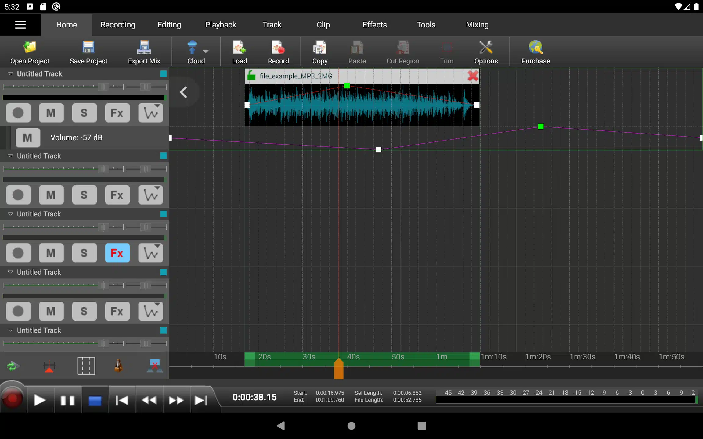 MixPad Multitrack Mixer For Android