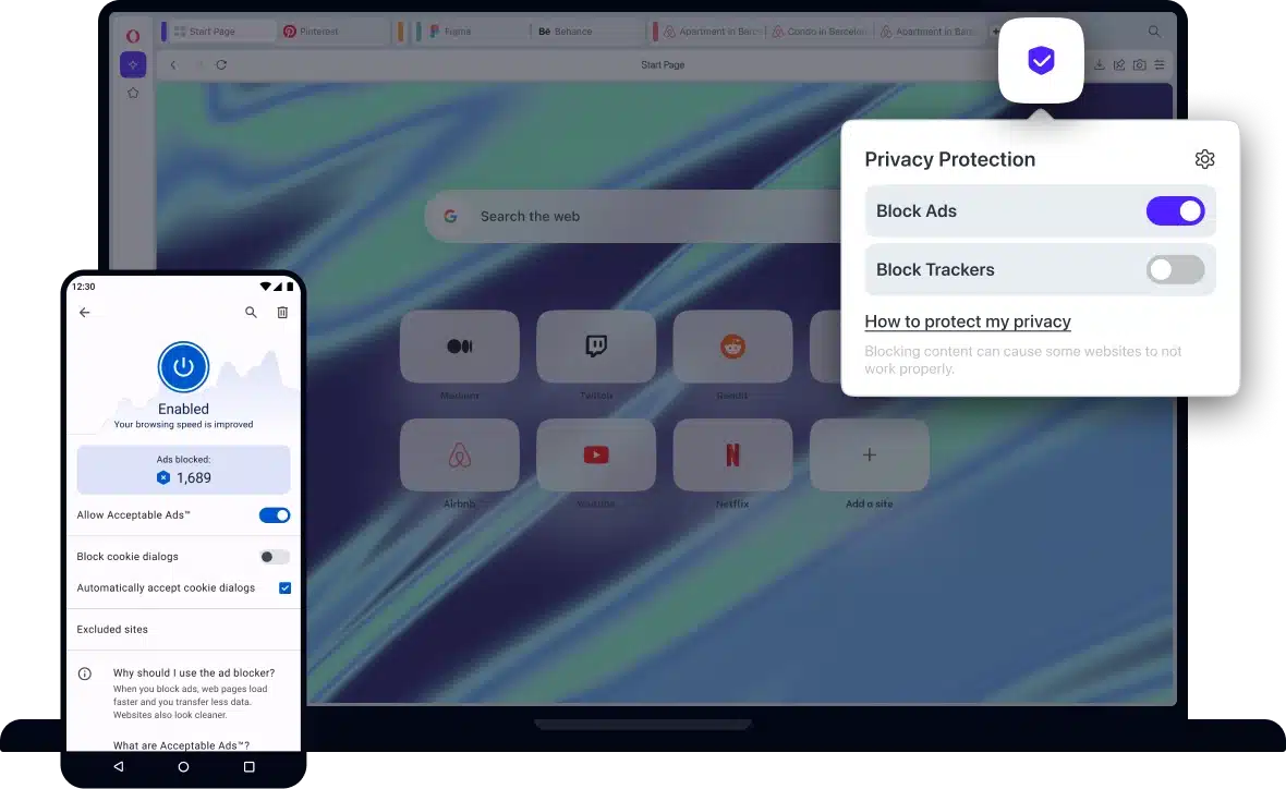 برنامج اوبرا للكمبيوتر حظر الإعلانات برنامج اوبرا للكمبيوتر حظر الإعلانات